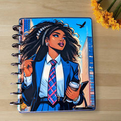 The Power of Color #5 - Happy Planner Custom Laminated Cover - Classic Size - Reversible
