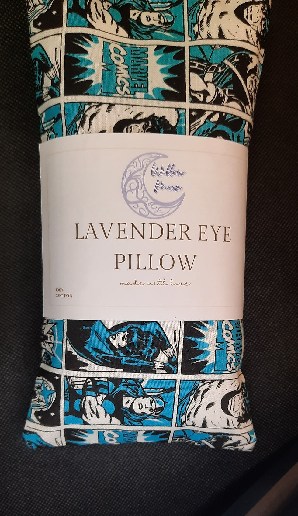 Thumbnail: Super Hero Comics Lavender Eye Pillow