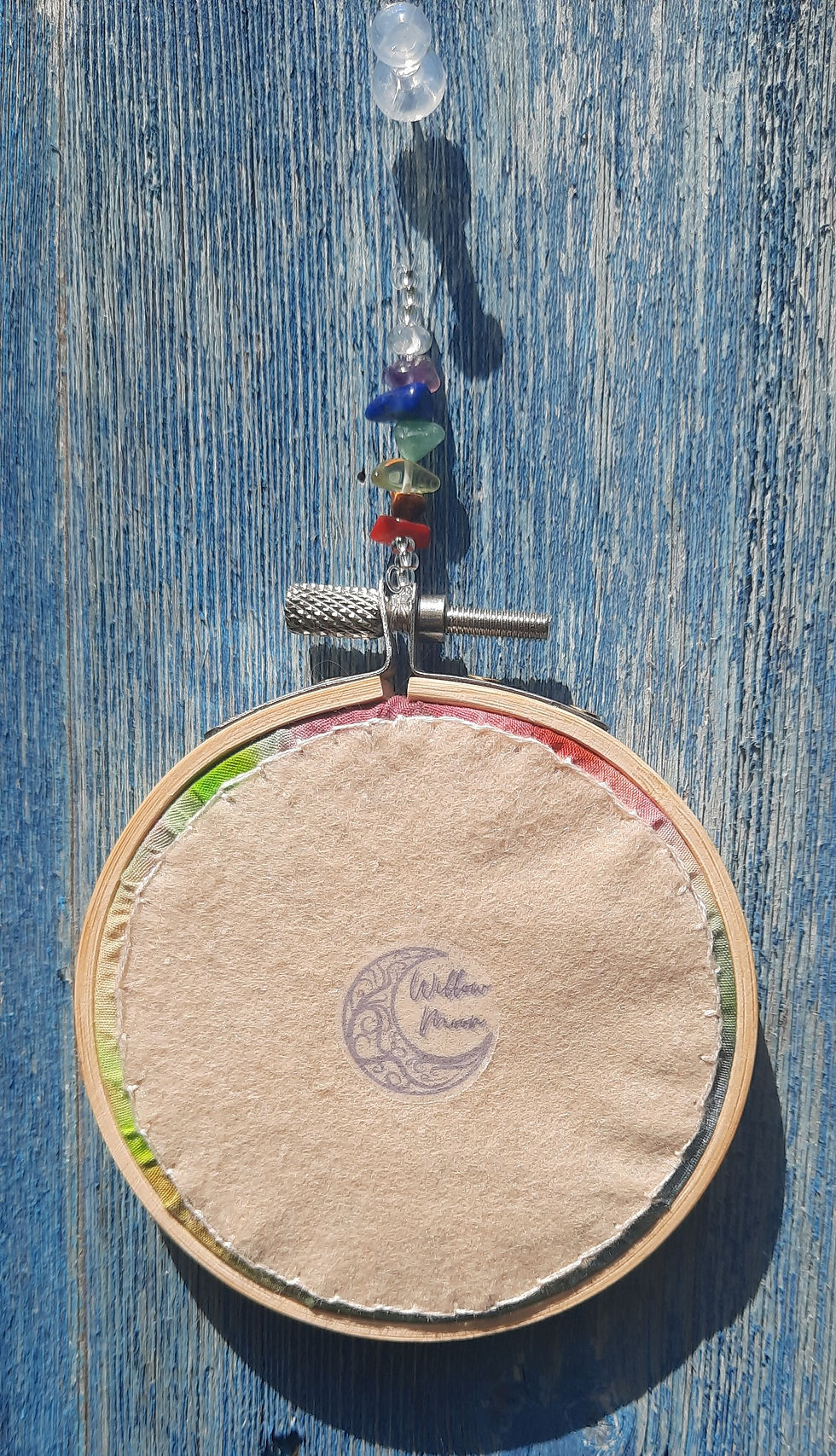 Thumbnail: Lotus Flower Embroidered Hoop
