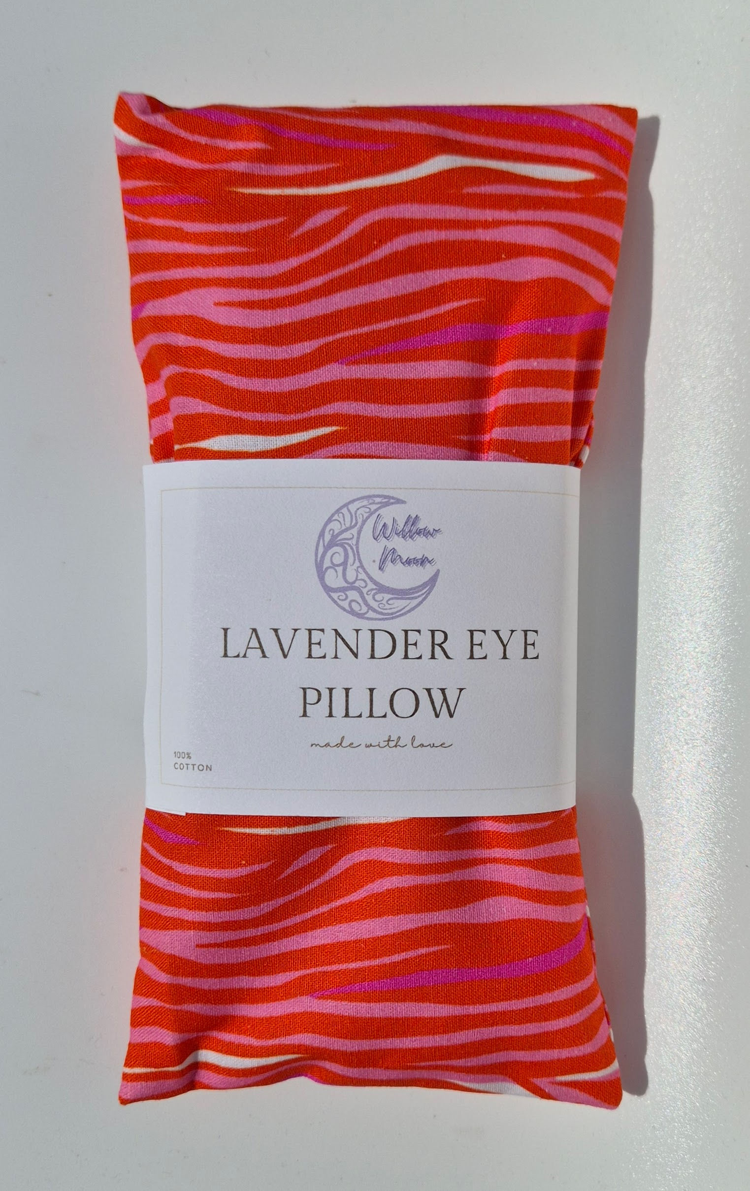 Pink Orange and White Lavender Eye Pillow