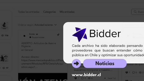 Iniciar en Mercado Público puede parecer un laberinto de reglas, procesos y formularios. Por eso, en Bidder hemos creado un espacio pensado especialmente para quienes quieren comenzar a venderle al Estado, pero no saben por dónde partir.