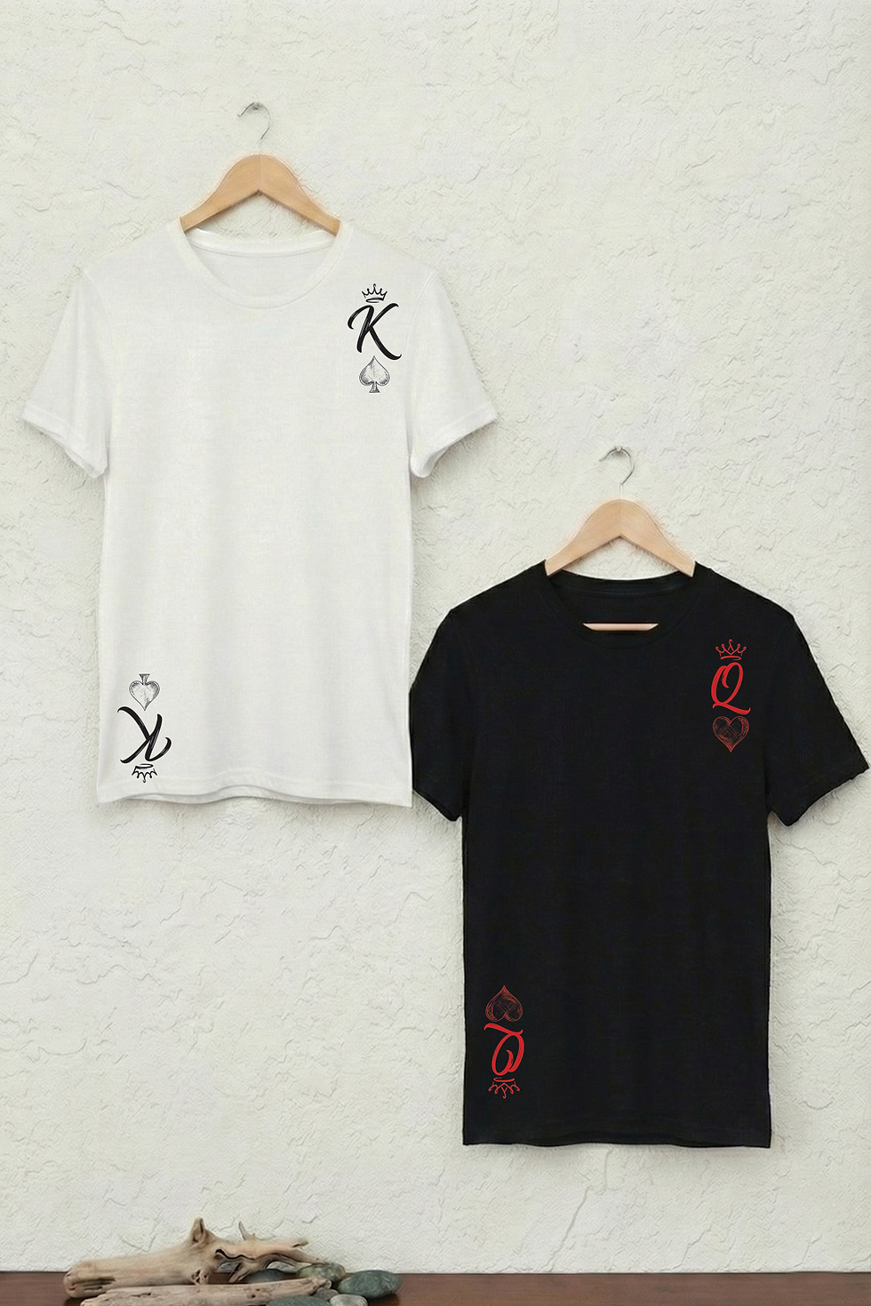 Küçük resim: King of Spades & Queen of Hearts Temalı Sevgili Kombini 2'li