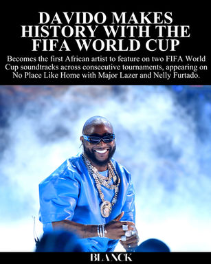 Davido Makes History With The FIFA World Cup