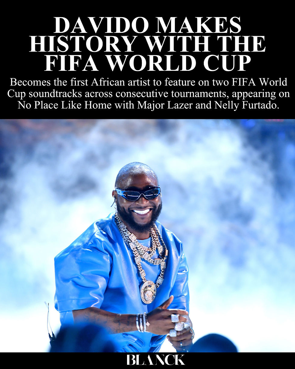 Davido Makes History With The FIFA World Cup