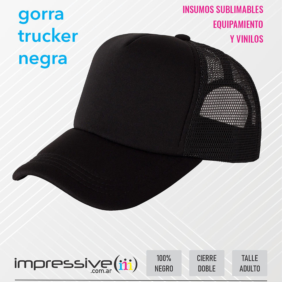 Miniatura: GORRA TRUCKER NEGRA