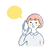 電話するイラスト