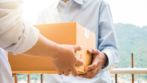 荷物の受け渡し