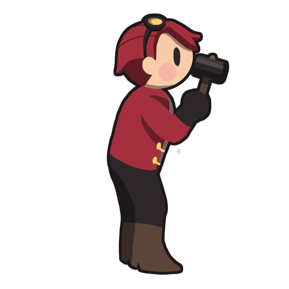 Protagonist Hammering Animation