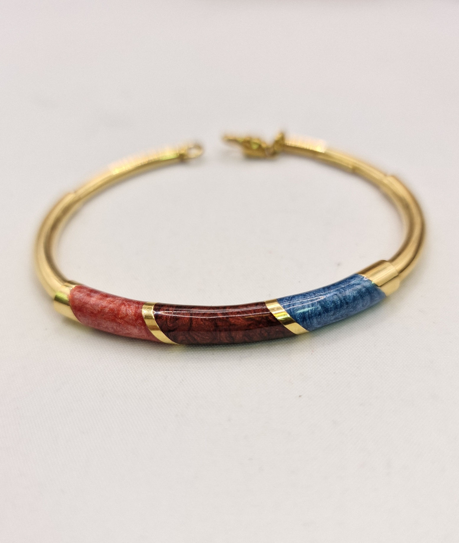 Bracciale Rigido Vintage Oro Smalti