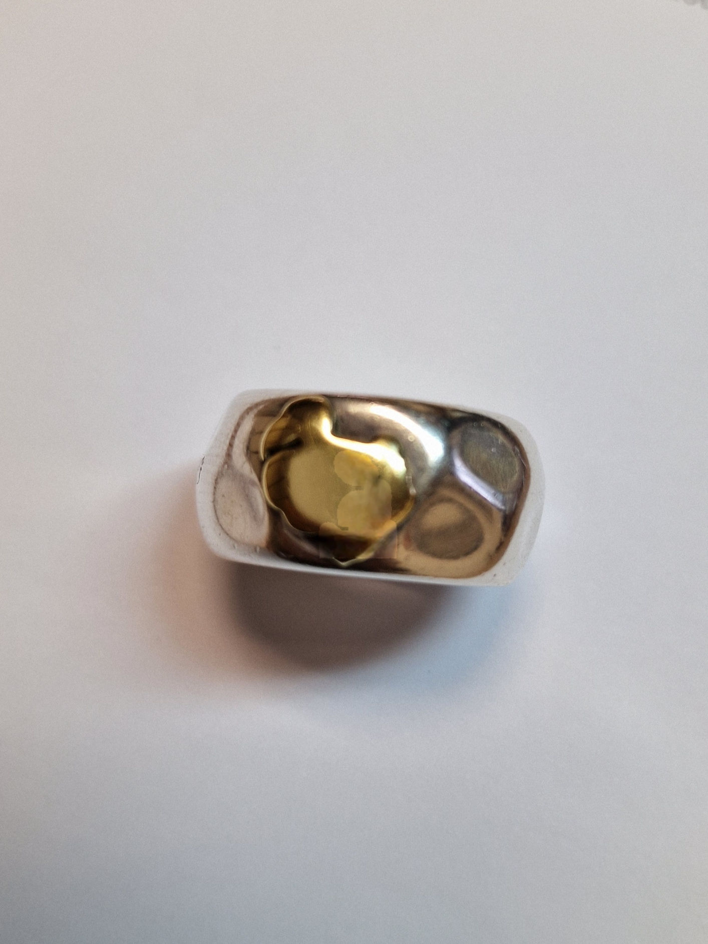 Anello Dodo Argento e Oro