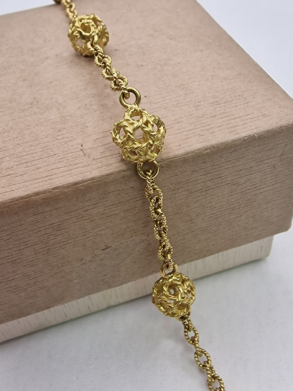 Miniatura: Bracciale Vintage Nodi oro 750 anni 80'