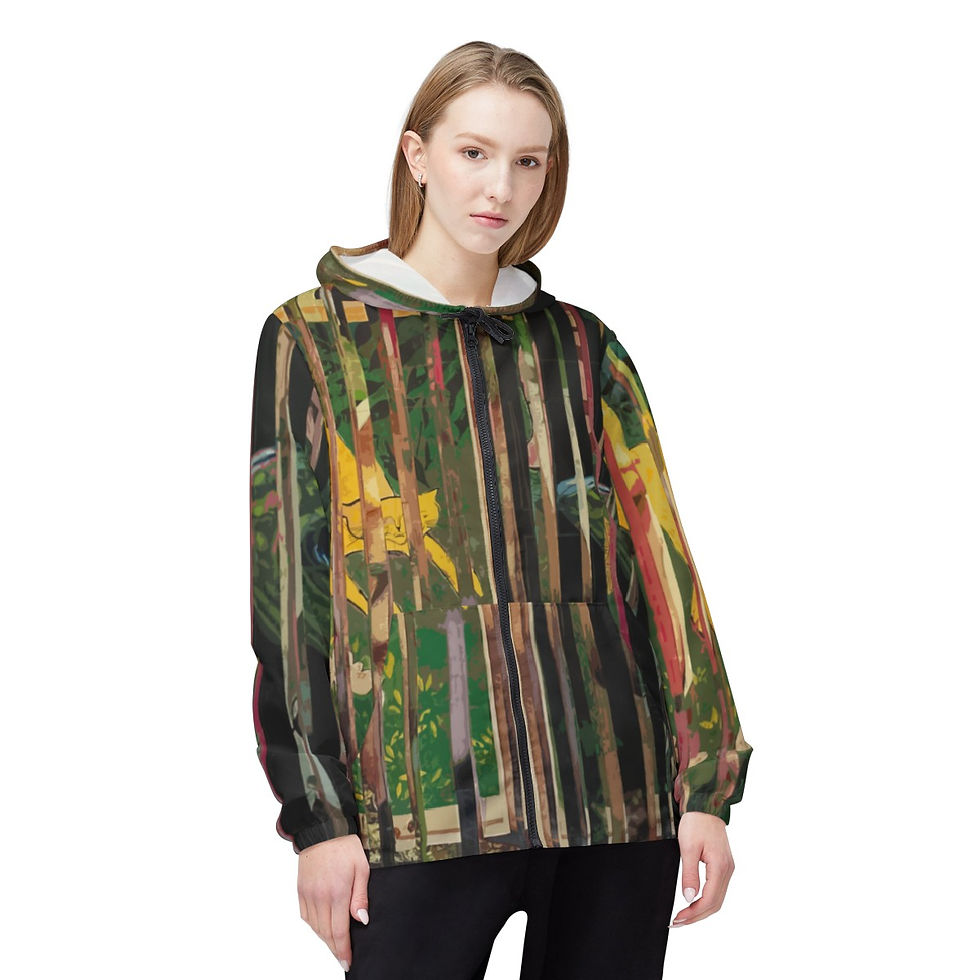 Thumbnail: Windbreaker Jacket (AOP) - "Tropical Serenade"