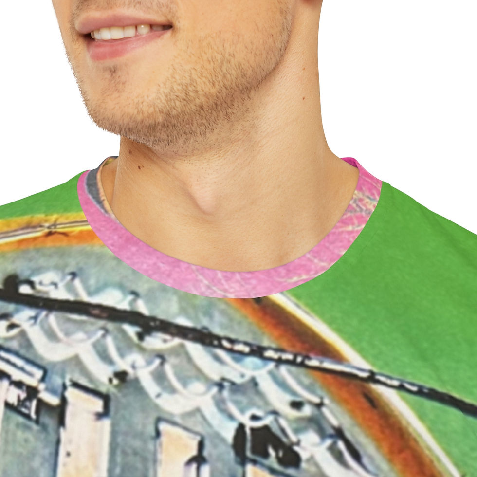 Thumbnail: Men's Polyester Tee (AOP) - "Retro Oasis"
