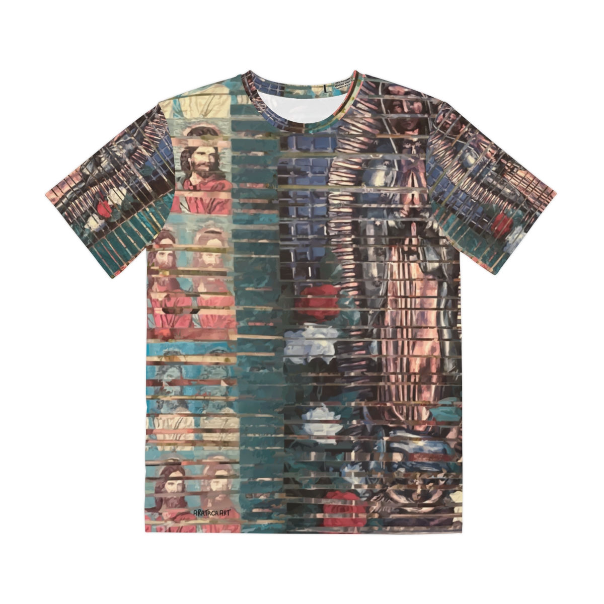 Men's Polyester Tee (AOP) - "Cultural Collage"