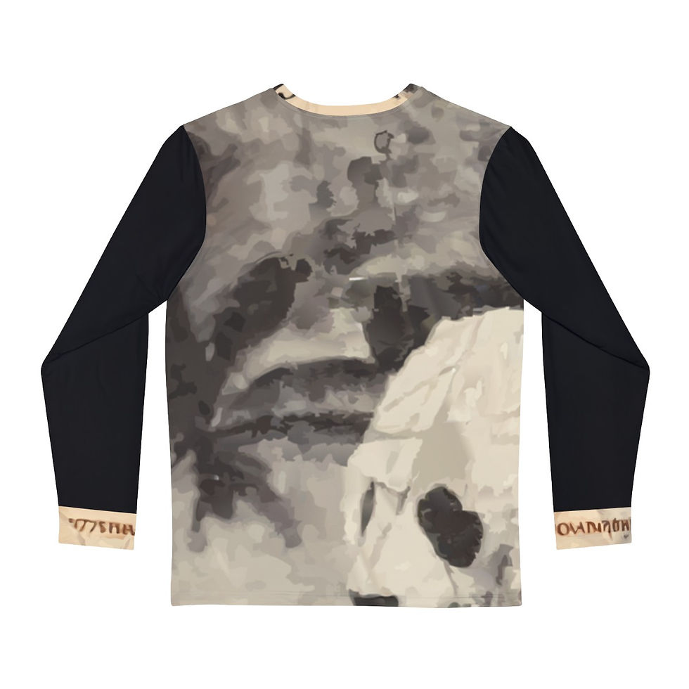 Thumbnail: Men's Long Sleeve Shirt (AOP) - "Vintage Contrast"