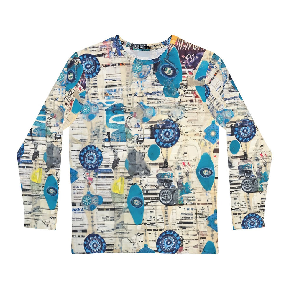 Thumbnail: Men's Long Sleeve Shirt (AOP) - "Cultural Echoes"
