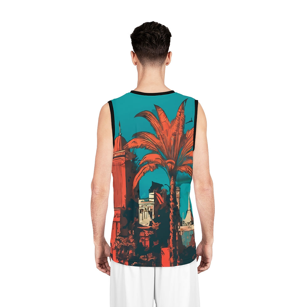 Thumbnail: Basketball Jersey (AOP) - "Urban Oasis"