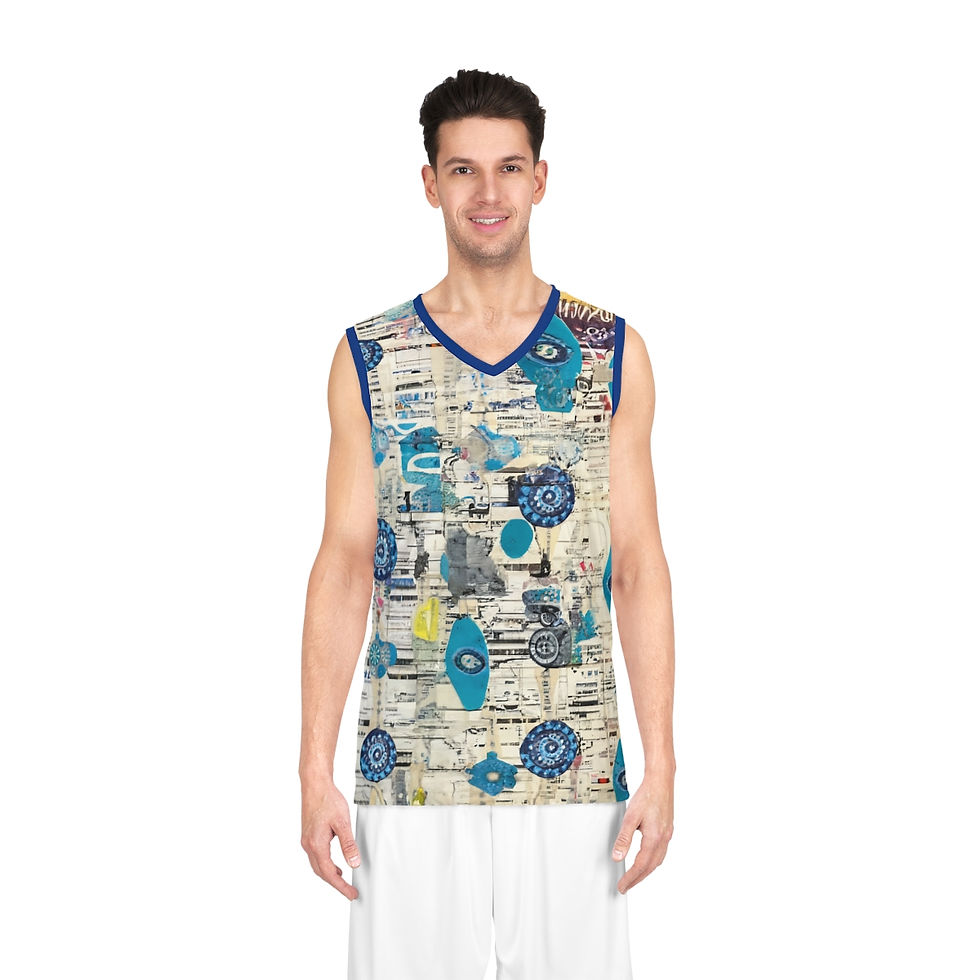 Thumbnail: Basketball Jersey (AOP) - "Nautical Narratives"