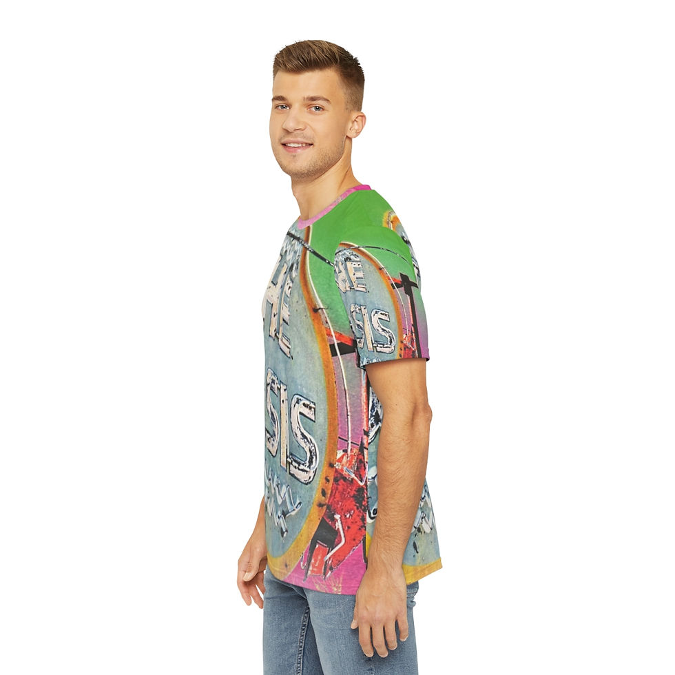 Thumbnail: Men's Polyester Tee (AOP) - "Retro Oasis"