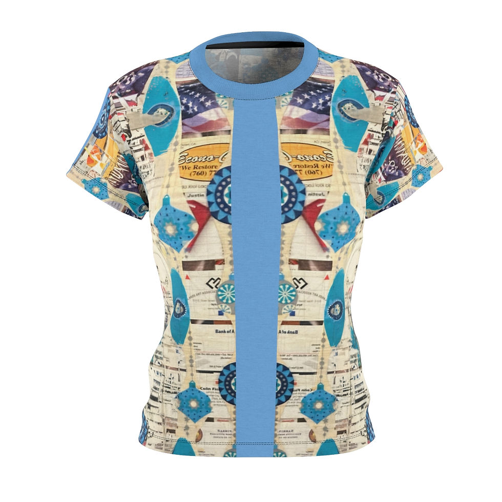 Thumbnail: Women's Cut & Sew Tee (AOP) - "Textured Mosaic"