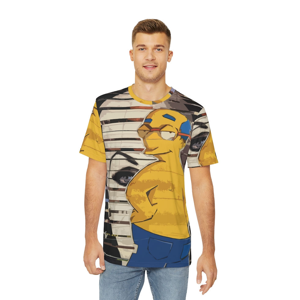 Thumbnail: Men's Polyester Tee (AOP) - "Animated Attitude"