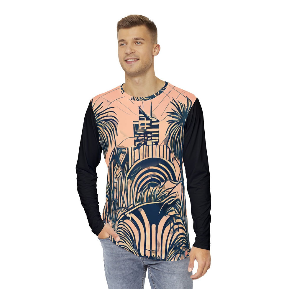 Thumbnail: Men's Long Sleeve Shirt (AOP) - "Tropical Dream"