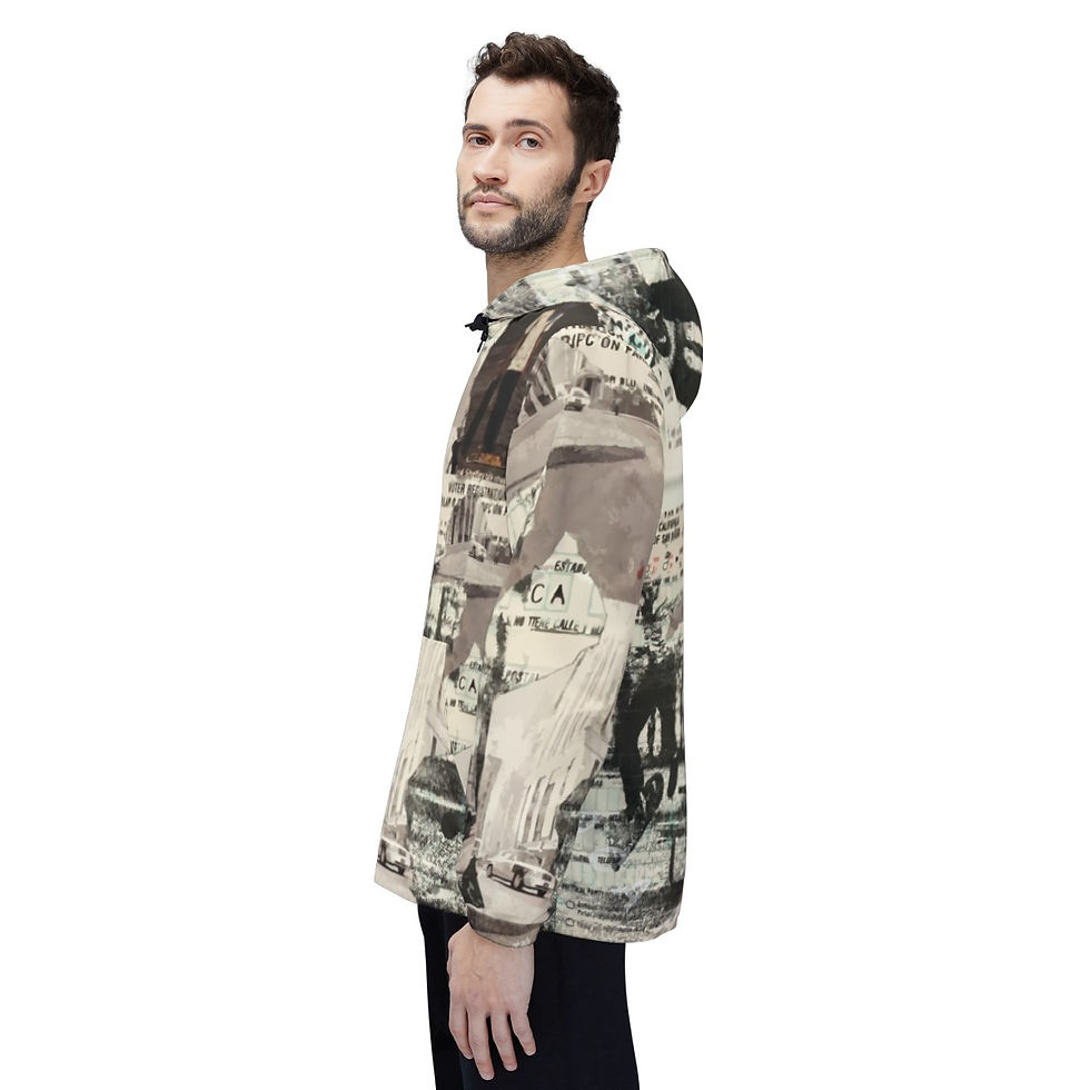Thumbnail: Windbreaker Jacket (AOP) - "Monochrome Musings"