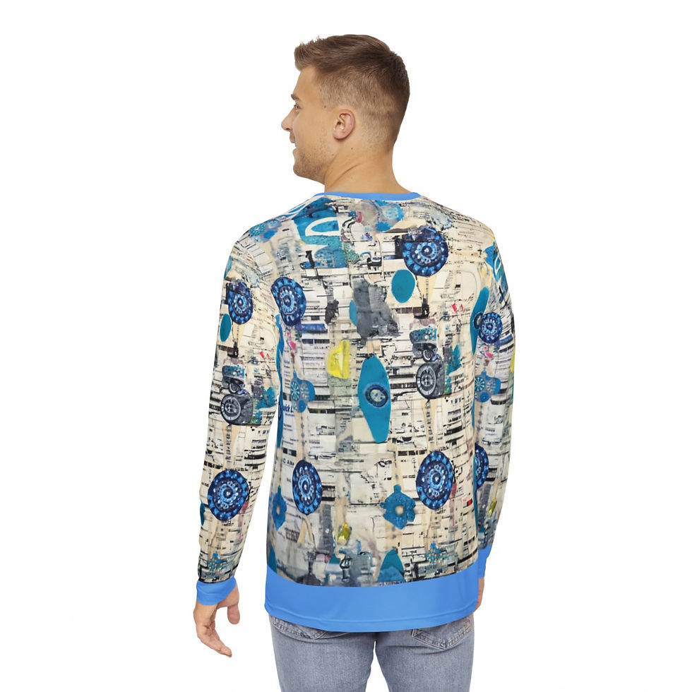 Thumbnail: Men's Long Sleeve Shirt (AOP) - "Vintage Collage"