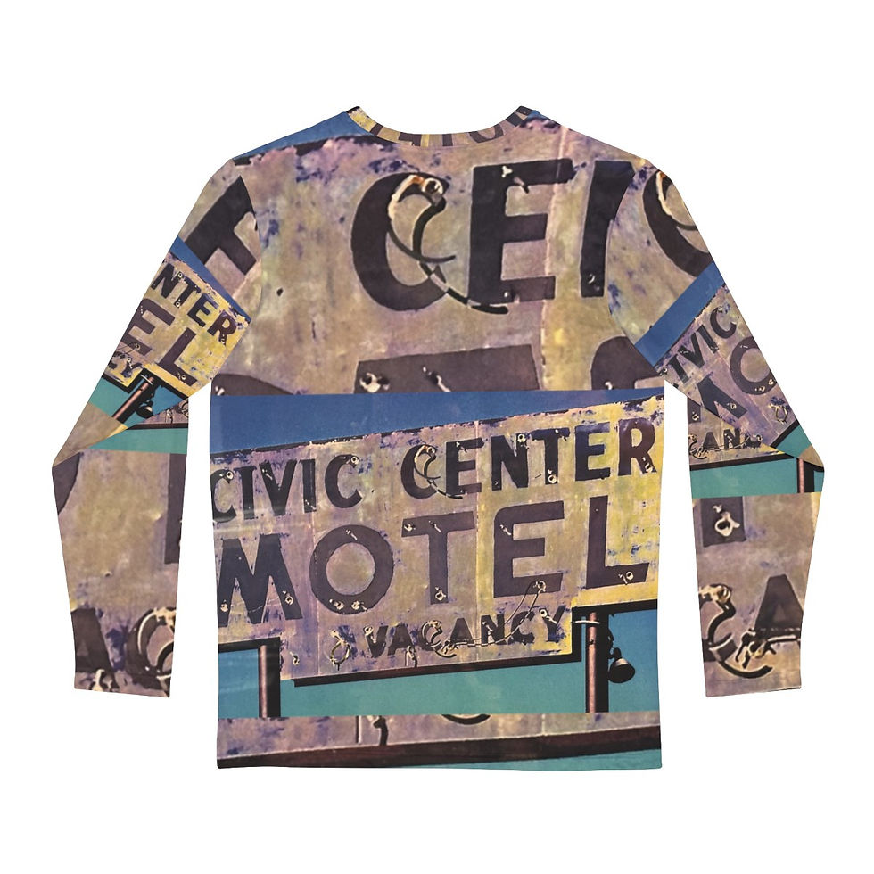 Thumbnail: Men's Long Sleeve Shirt (AOP) - "Vintage Signage"