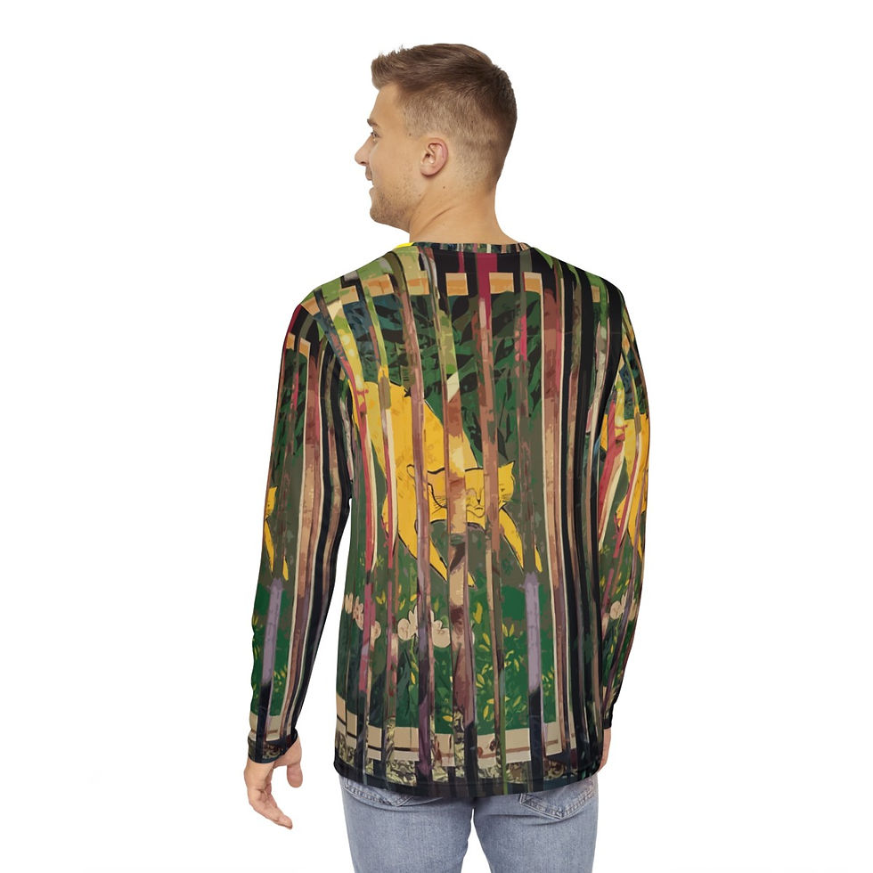 Thumbnail: Men's Long Sleeve Shirt (AOP) - "Nature's Whisper"