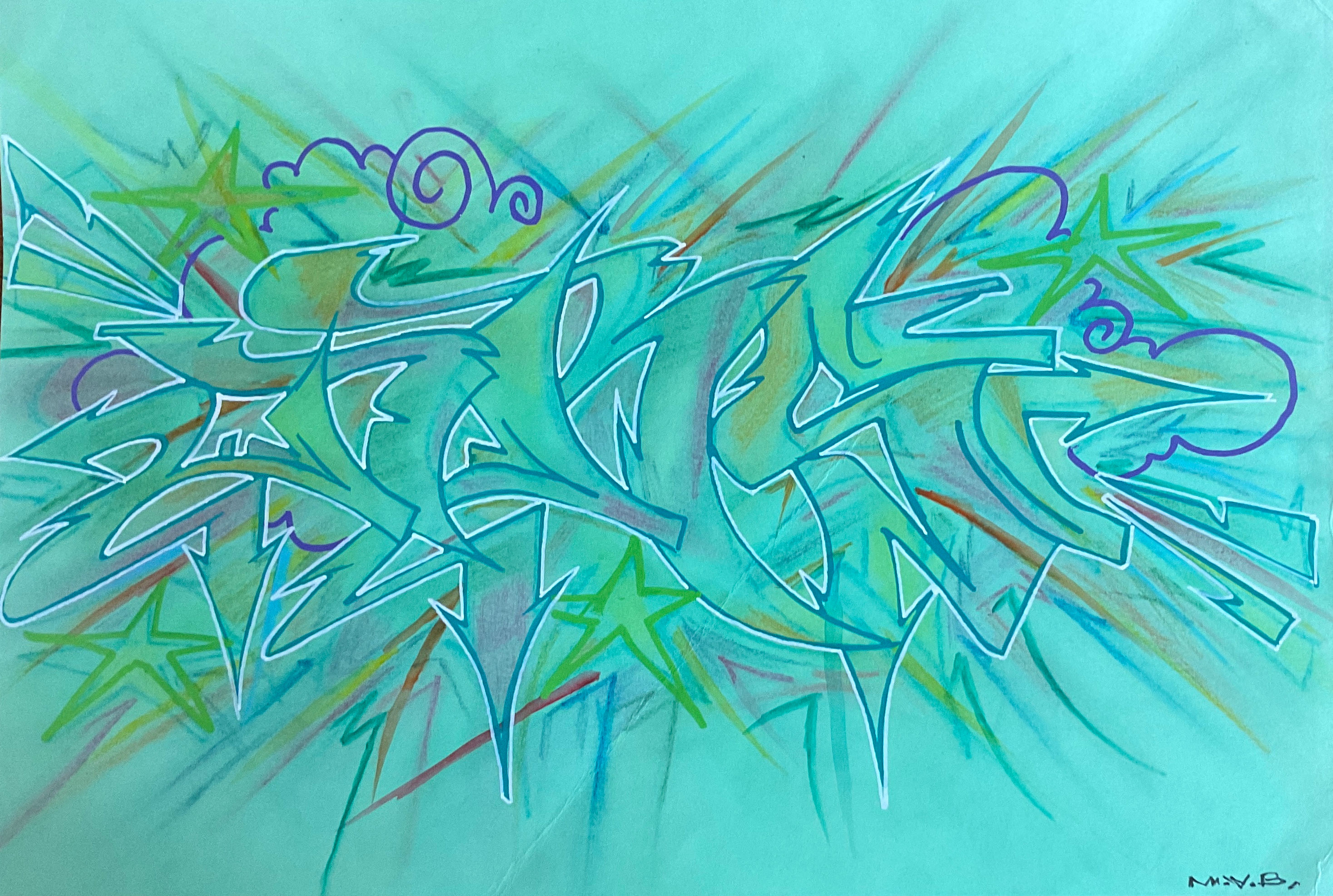 graffiti vert