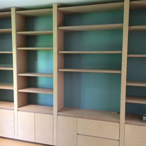 Bibliothèque et soubassement tiroir