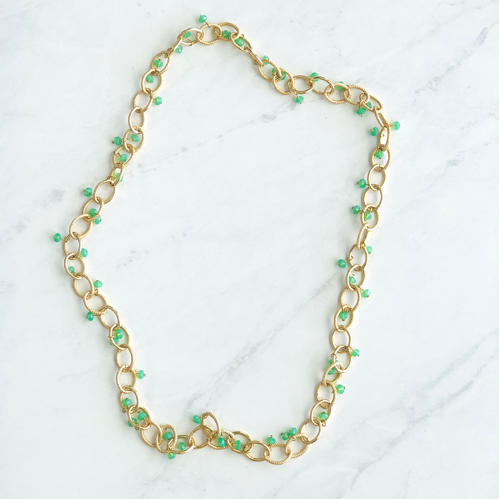Thumbnail: Chain Droplets Necklace