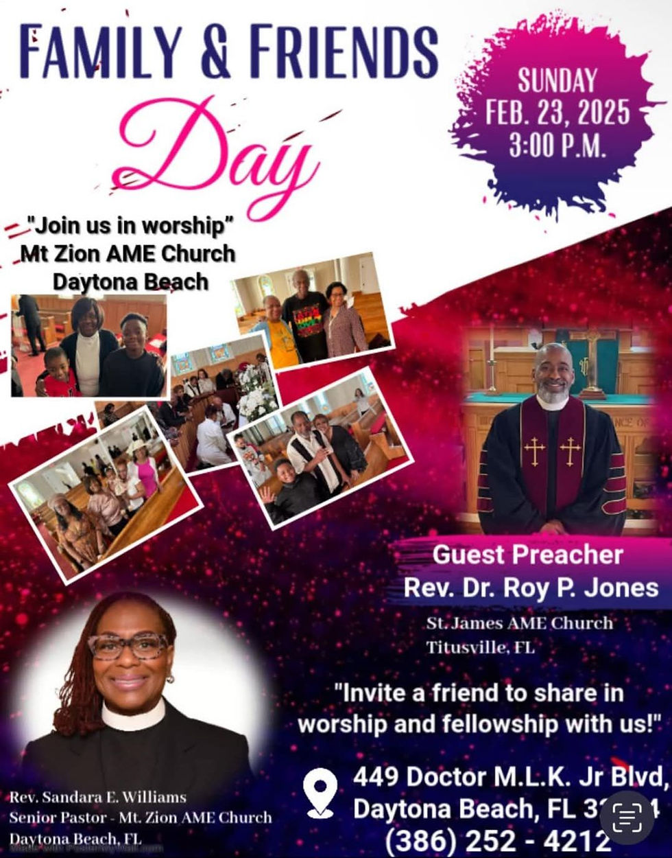 Family and Friends Day- Mt. Zion AME, Daytona Beach