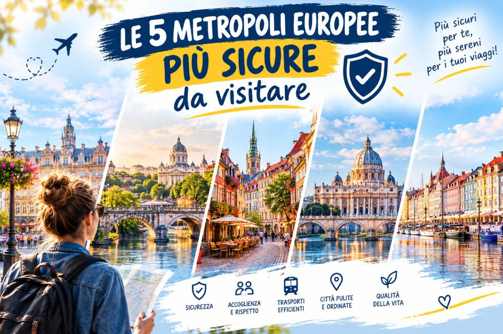 Le 5 metropoli europee più sicure e le 5 meno sicure da visitare