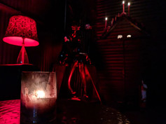 baphomet, baphomet design, gothic dungeon, film props, stage props, film house, art house