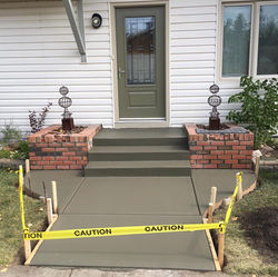 Front steps _ sidewalk