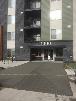 Condo building entrance