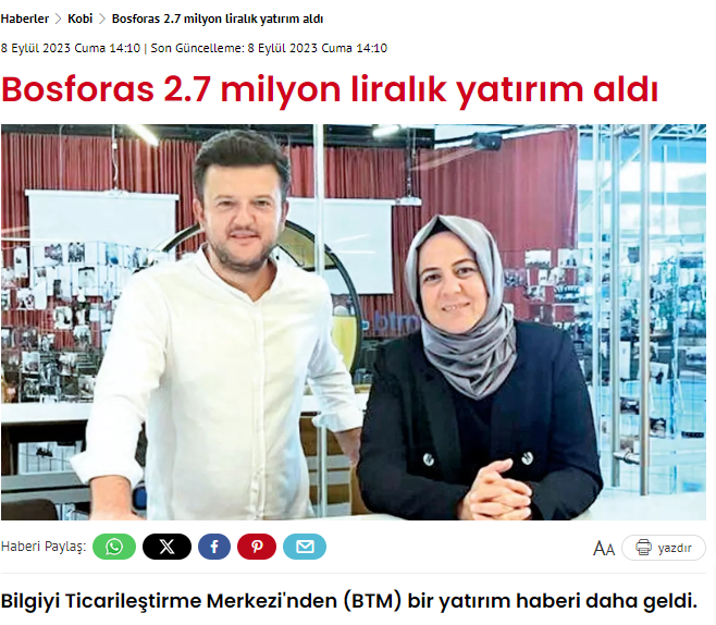 Bosforas Kurucuları Bihter Olcay ve İnanç Engin