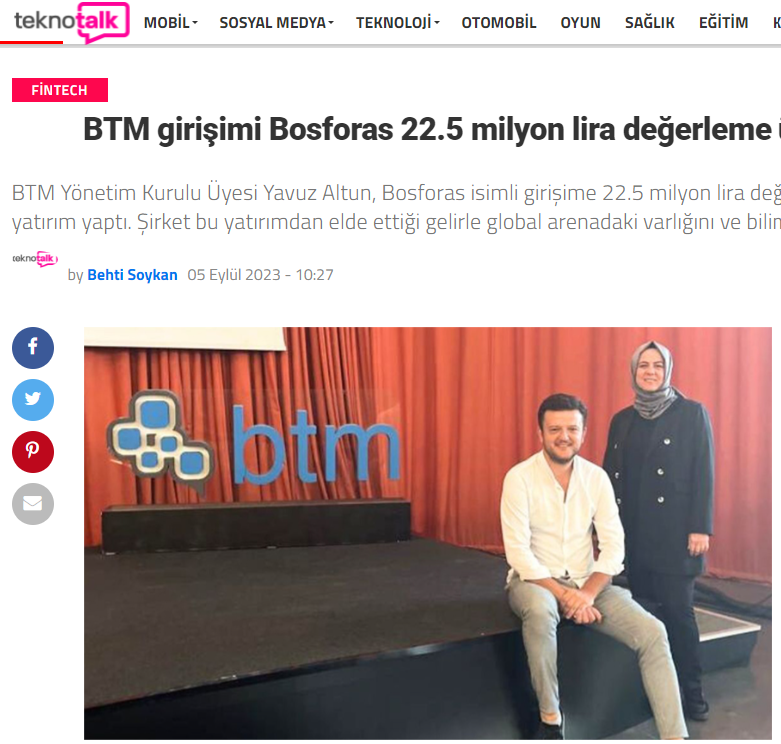 Bosforas Kurucuları Bihter Olcay ve İnanç Engin
