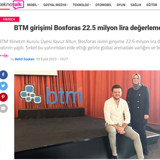 Bosforas Founders Bihter Olcay and İnanç Engin