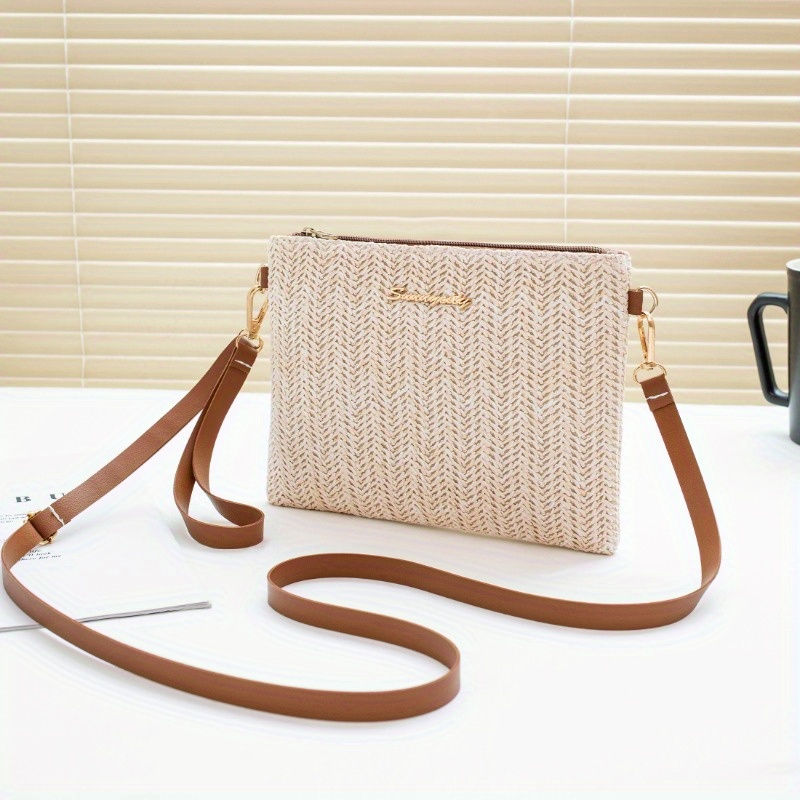 Thumbnail: Women’s Straw Mini Shoulder Bag