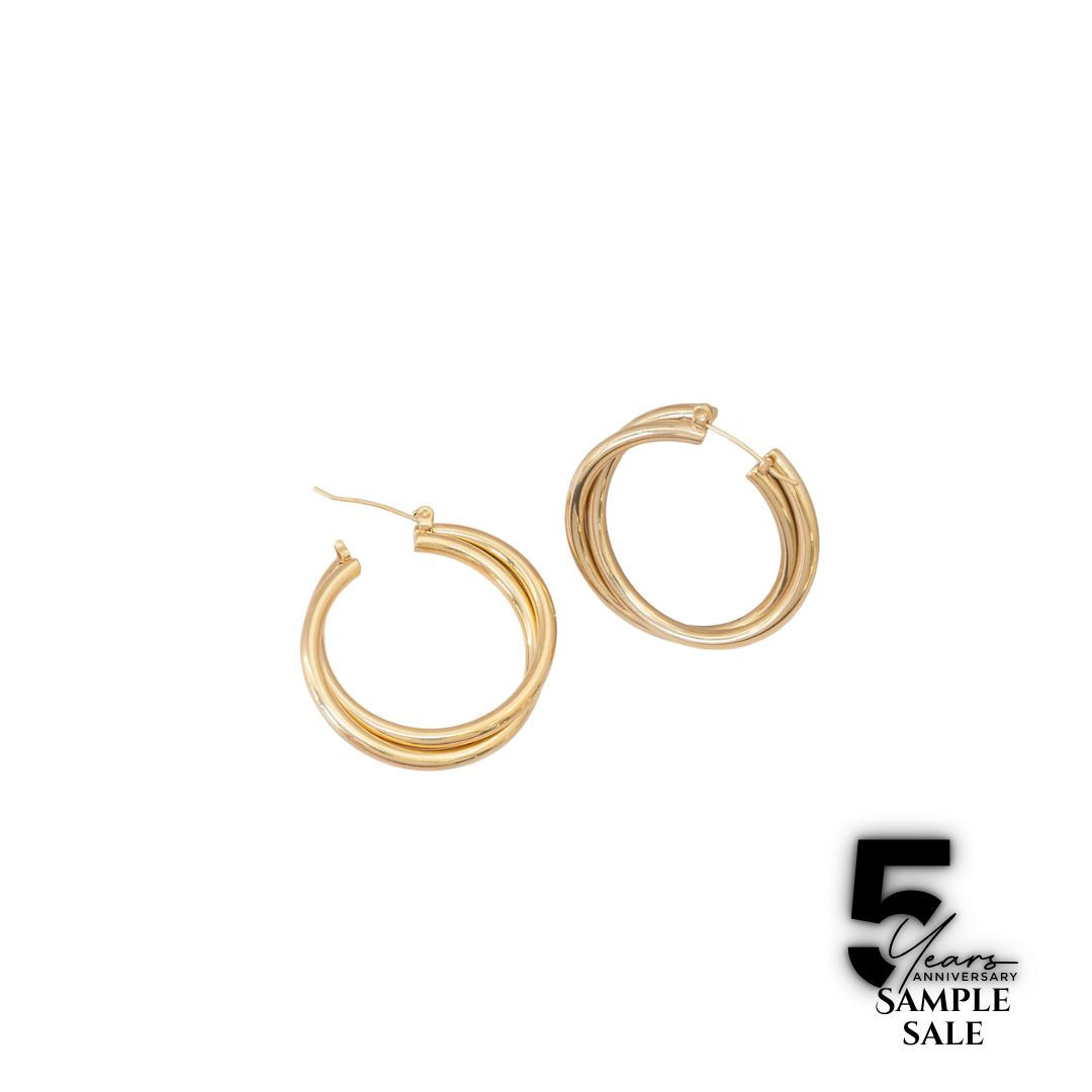 SS: Dual Gold Hoop Earrings