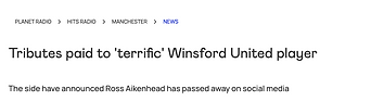 A photo of a web article