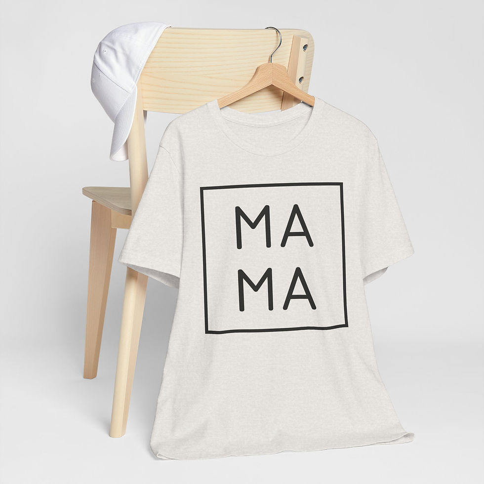 Thumbnail: Mama Square Graphic Tee — Minimalist Mother's Day Gift