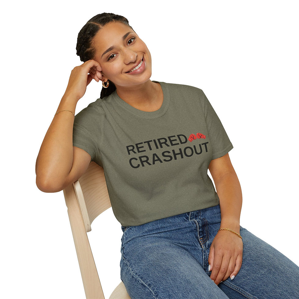 Thumbnail: Retired Crashout Softstyle Tee, Red Boxing Gloves, Crash out Tee, Funny