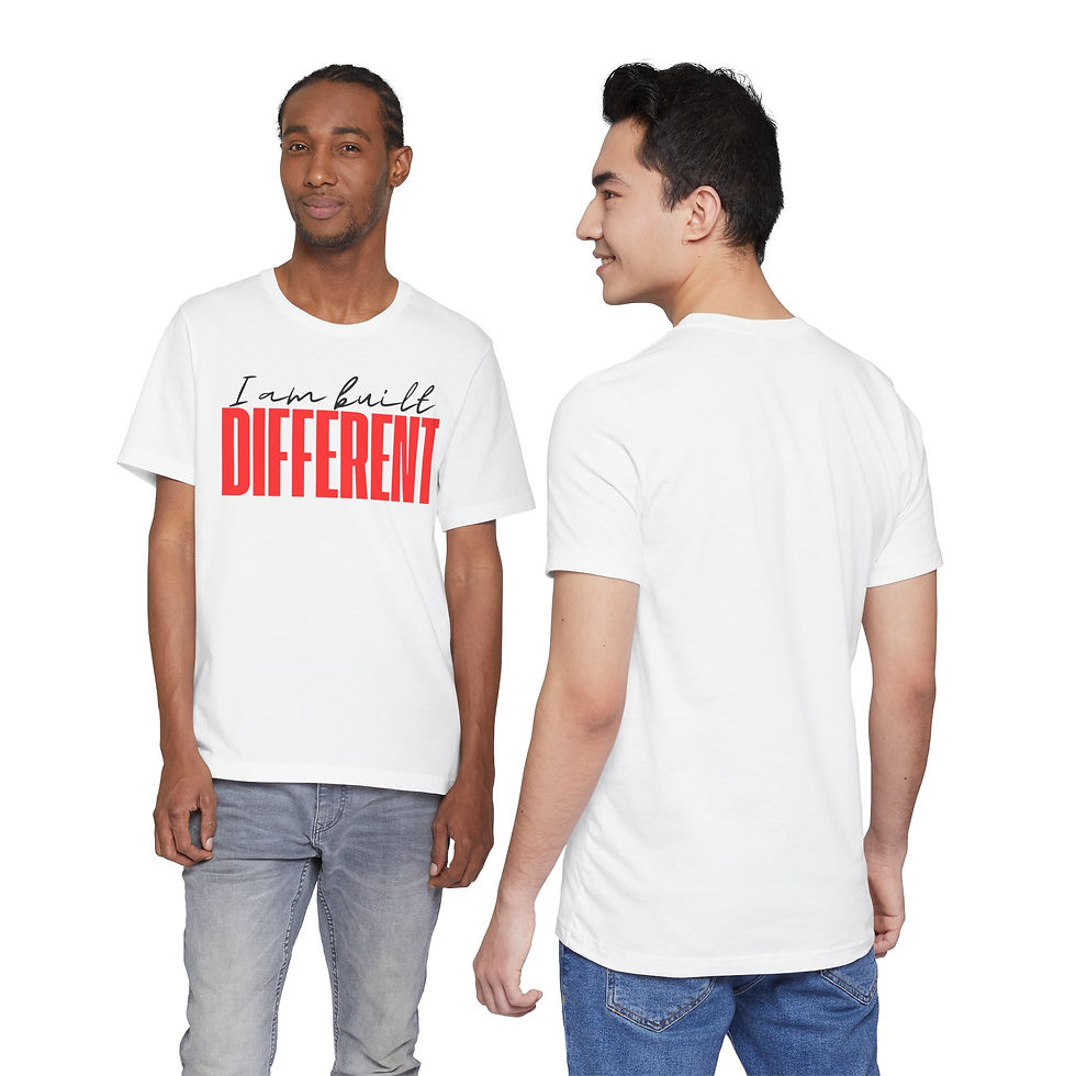 Thumbnail: I Am Built Different Tee - Bold Inspirational Graphic T-Shirt