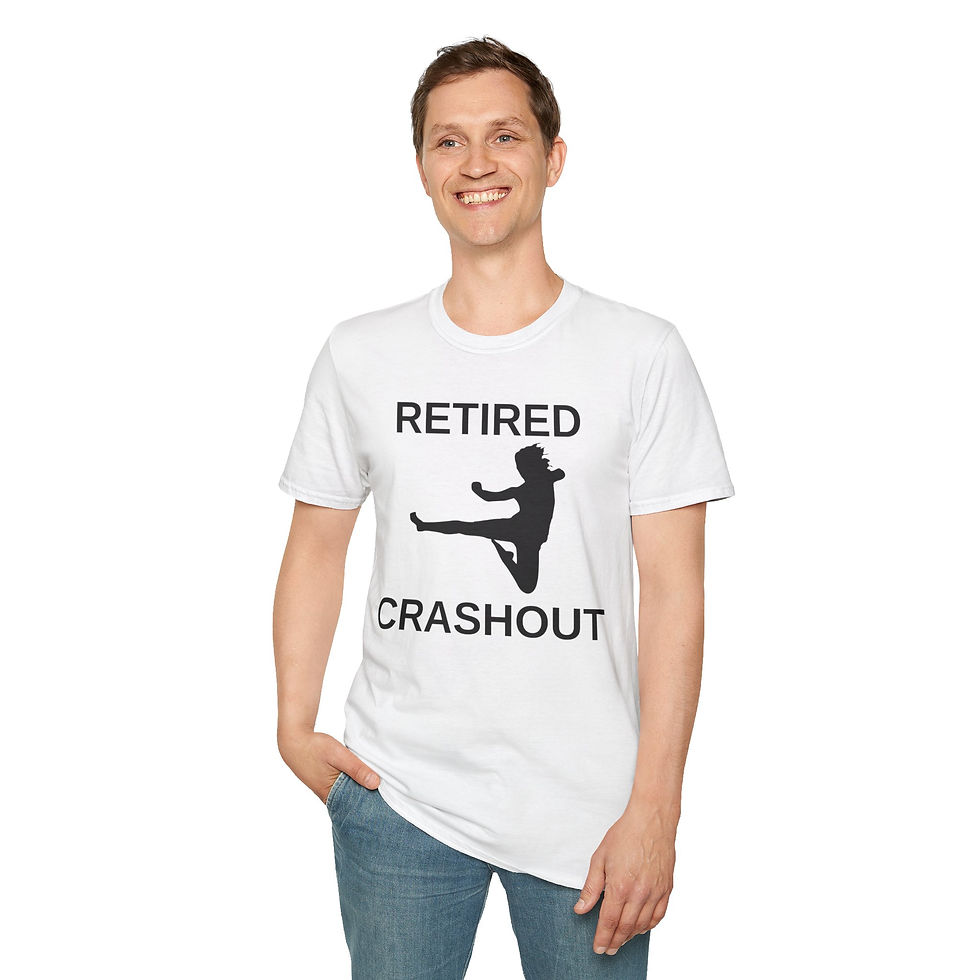 Thumbnail: Crashout Softstyle Tee, Funny, Retired Family Shirt, Kickboxing