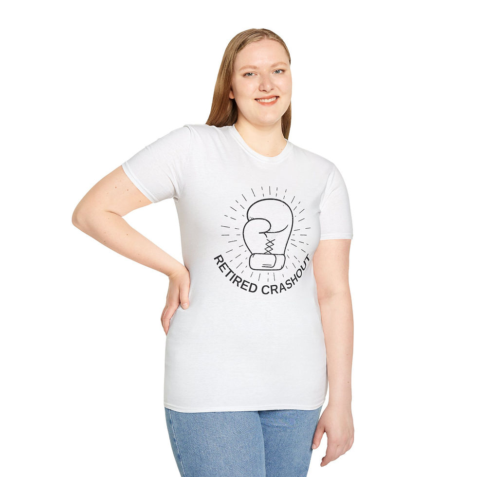 Thumbnail:  Funny, Retired Crashout Softstyle Tee, Family Shirt, Cute, Boxing Gloves