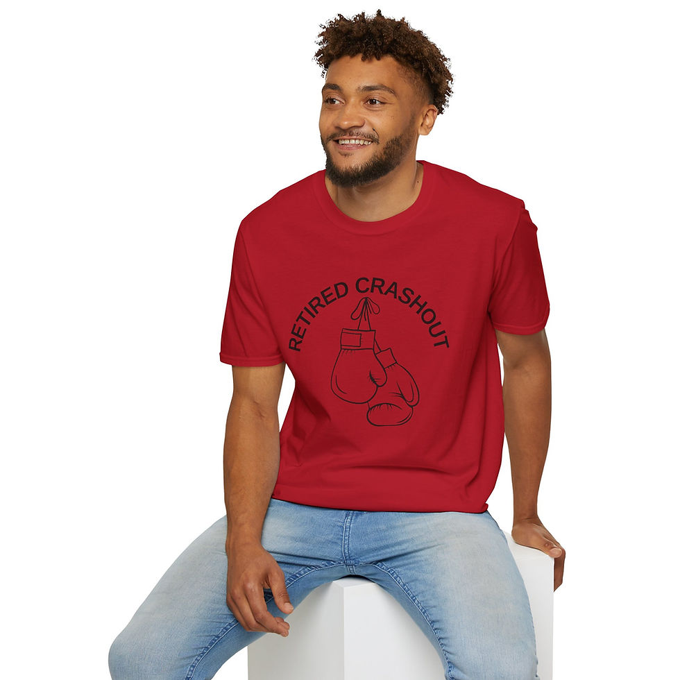 Thumbnail: Stylish, Cute, Retired Crashout Unisex Tee, Crash Out Tee, Great for Family